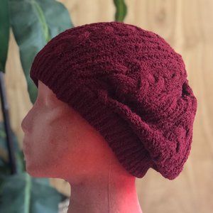 Nine West Women's Red Soft Beanie Hat